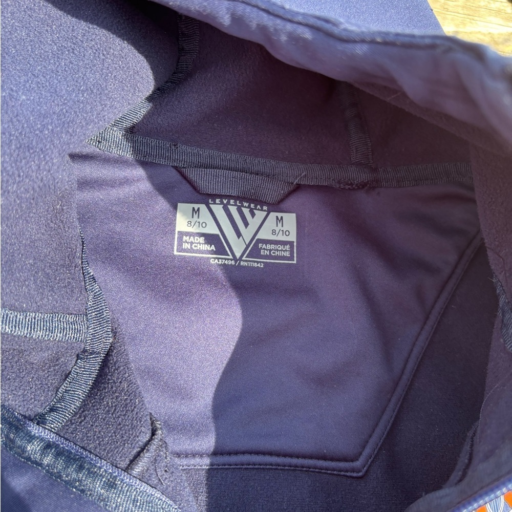 Edmonton Oilers Levelwear Jacket Coat size 8/10 medium navy hockey youth EUC - Picture 2 of 2